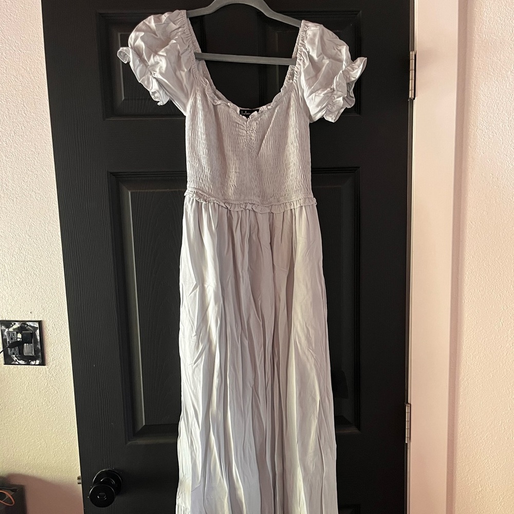 Light blue maxi dress